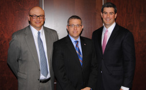 Steve Fleming, Signature HealthCARE, MSHA CEO Alan Levine and Andy Ward of HealthSouth. Photo by Scott Robertson