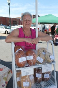 Lori Love, a vendor and the market's treasurer and lot manager, is excited about the new farmers market.