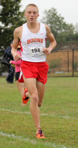 Senior Adam Barnard typically leads the way for the Trailblazers and will be choosing among Division 1 schools to continue his running career.