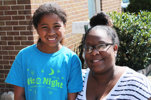 Third-grader Ayana Greene and Coalition Assistant Director of Programming Asia Fleming. Photos by Sarah Colson