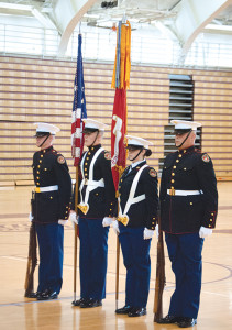 Daniel Boone High School’s color guard helped Boone win the overall championship. Photos by Chris Robertson
