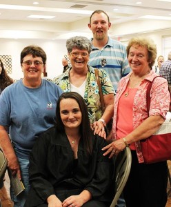 Nikita smiles with her family and boyfriend, Justin Kingery, who she said have supported her the whole time at DRC.