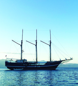 The Dewi Nusantara, in Indonesian waters during Jack and Diane Nelson’s 50th anniversary trip. Photos courtesy Jack and Diane Nelson