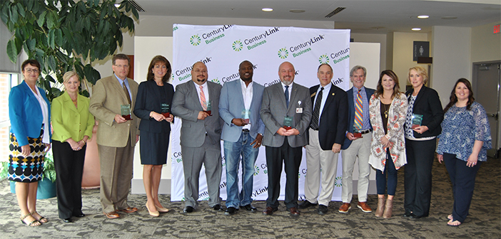 Left to Right: Kelly Price, Eastman Credit Union, chair elect Chamber board; Carmen Butler, CenturyLink; Bill MacPherson, Domtar; Nancy Dishner, Niswonger Foundation; Mickey Trivett, WebCoUSA; Keddrain Bowen, Fanatics 101; Rick Bishop, Food City; Keith Young, Northeast State at Johnson City; Logan McCabe, Bristol Motor Speedway; Betsy Holleman, Speedway Children’s Charities; Lindy White, Franklin Woods Community Hospital; and Heather Tillman, CenturyLink. Photo by Jeff Derby