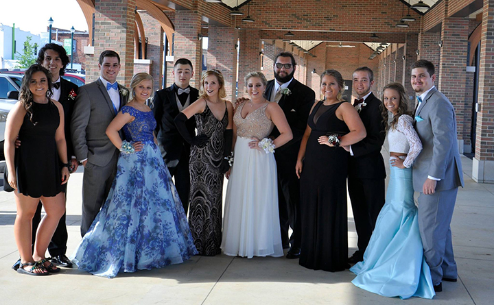 From left to right: Abby Yarborough, Connor Wilson, Kailyn Stevens, Nathaniel Salyer, Abigail Seets, MaryBeth Sain, Connor McClelland, Hailey Parton, Hannah Cutshall and Jarod Beach.