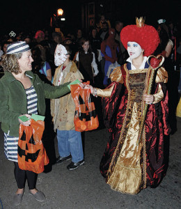 Follks enjoy trick-or-treating during last year’s Halloween Haunts and Happenings in Downtown Jonesborough.