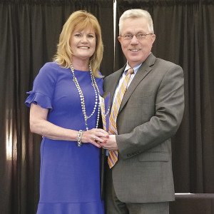 Johnson City Convention and Visitor's Bureau Executive Director Brenda Whitson (left) with Tennessee Department of Tourism Commissioner Kevin Triplett.