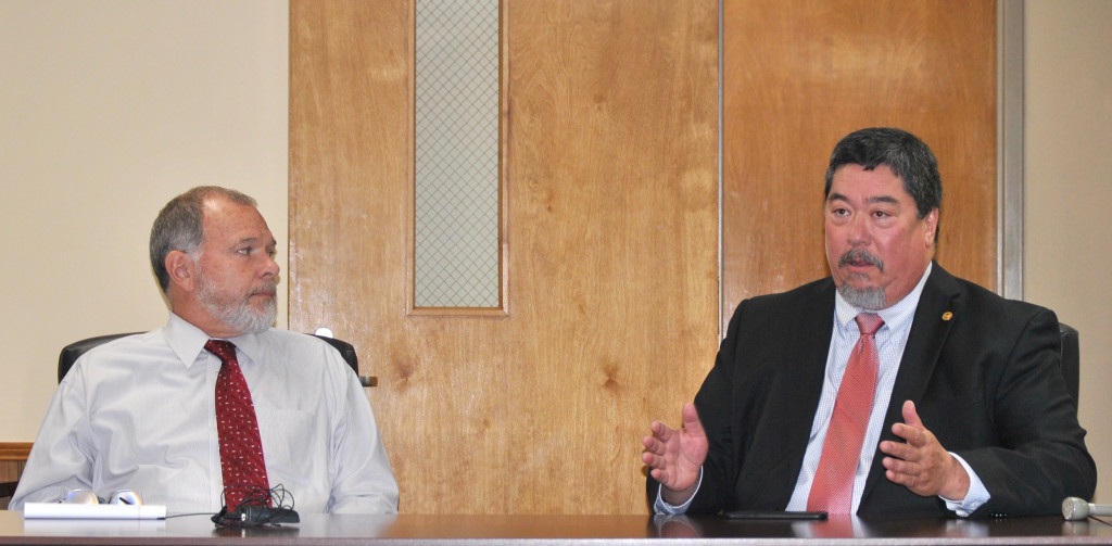 Johnson City mayor David Tomita expresses his concern that an open process could delay the appointment of a new commissioner. PHOTO BY DAVE ONGIE