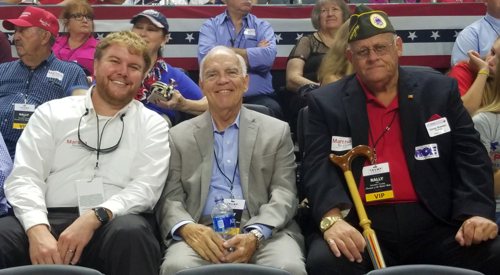 Among the attendees were Johnson City Chamber of Commerce Chair Andy Dietrich, Chamber President and CEO Gary Mabrey and Tri-Cities Military Affairs Council President Ernie Rumsby. Photo by Scott Robertson