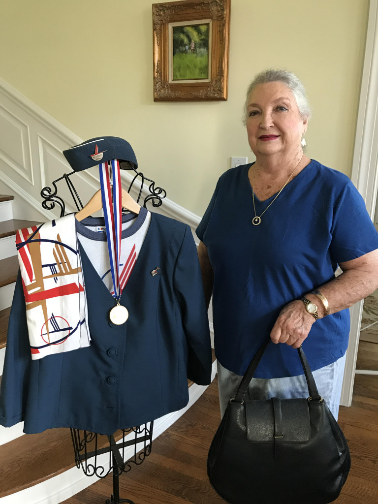 Fair with early examples of Piedmont flight attendant garments and accessories. PHOTO BY LYNN J. RICHARDSON